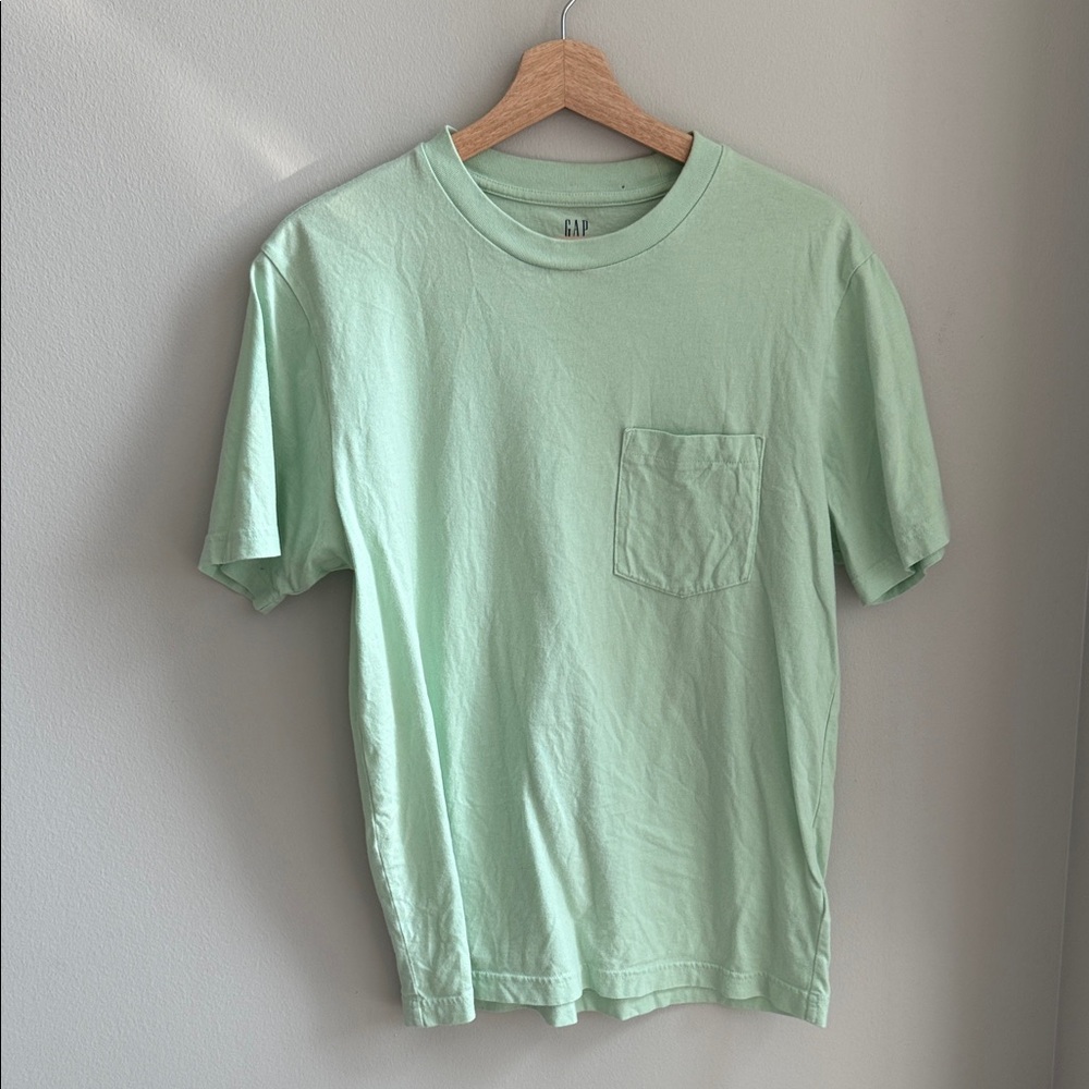 GAP Men's Light Green Mint Short Sleeve Tee